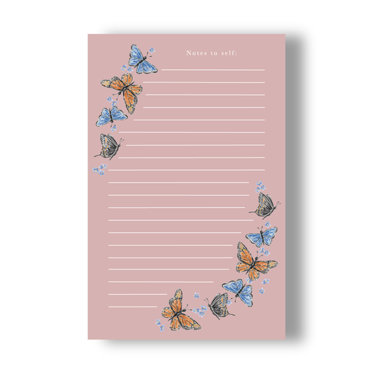 Notes to Self Butterfly Notepad