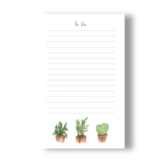 Plant To Do List Notepad
