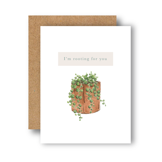 Rooting for You Greeting Card