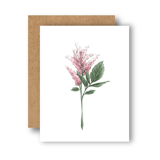 Soft Pink Lilac Everyday Greeting Card