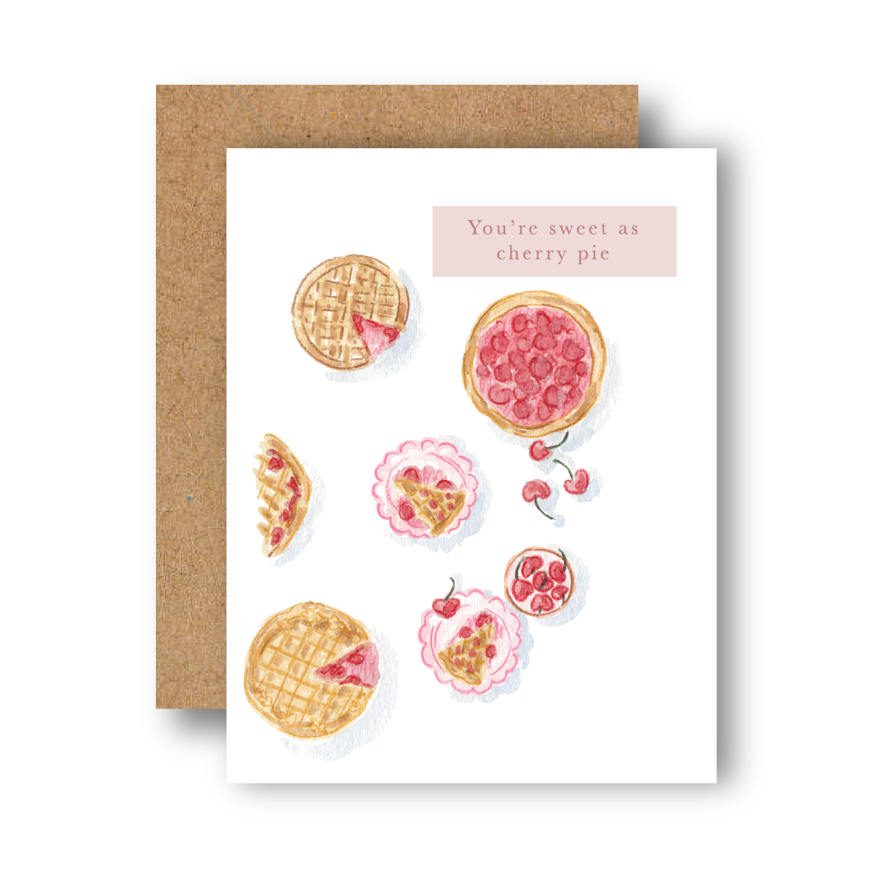 Sweet as Cherry Pie Greeting Card