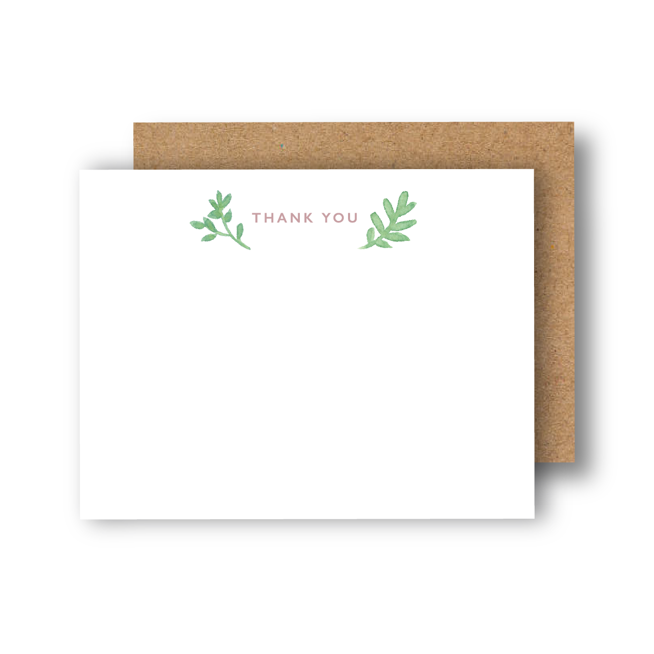 Thank You Flat Greeting Card