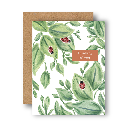 Thinking of You Ladybug Greeting Card