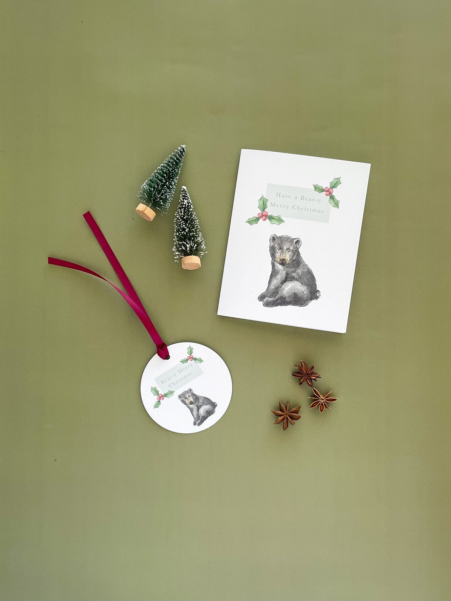 Bear-y Merry Christmas Greeting Card