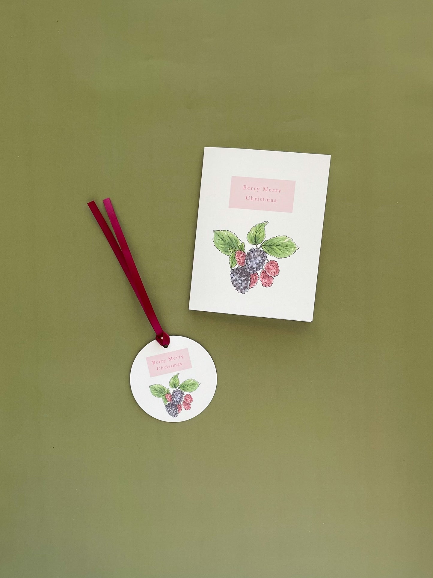 Berry Merry Christmas Greeting Card