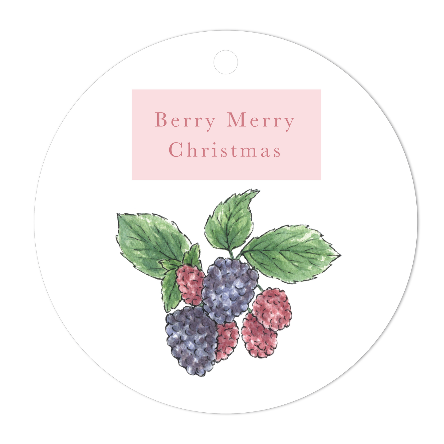 Berry Merry Christmas Luxe Gift Tags