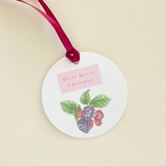 Berry Merry Christmas Luxe Gift Tags