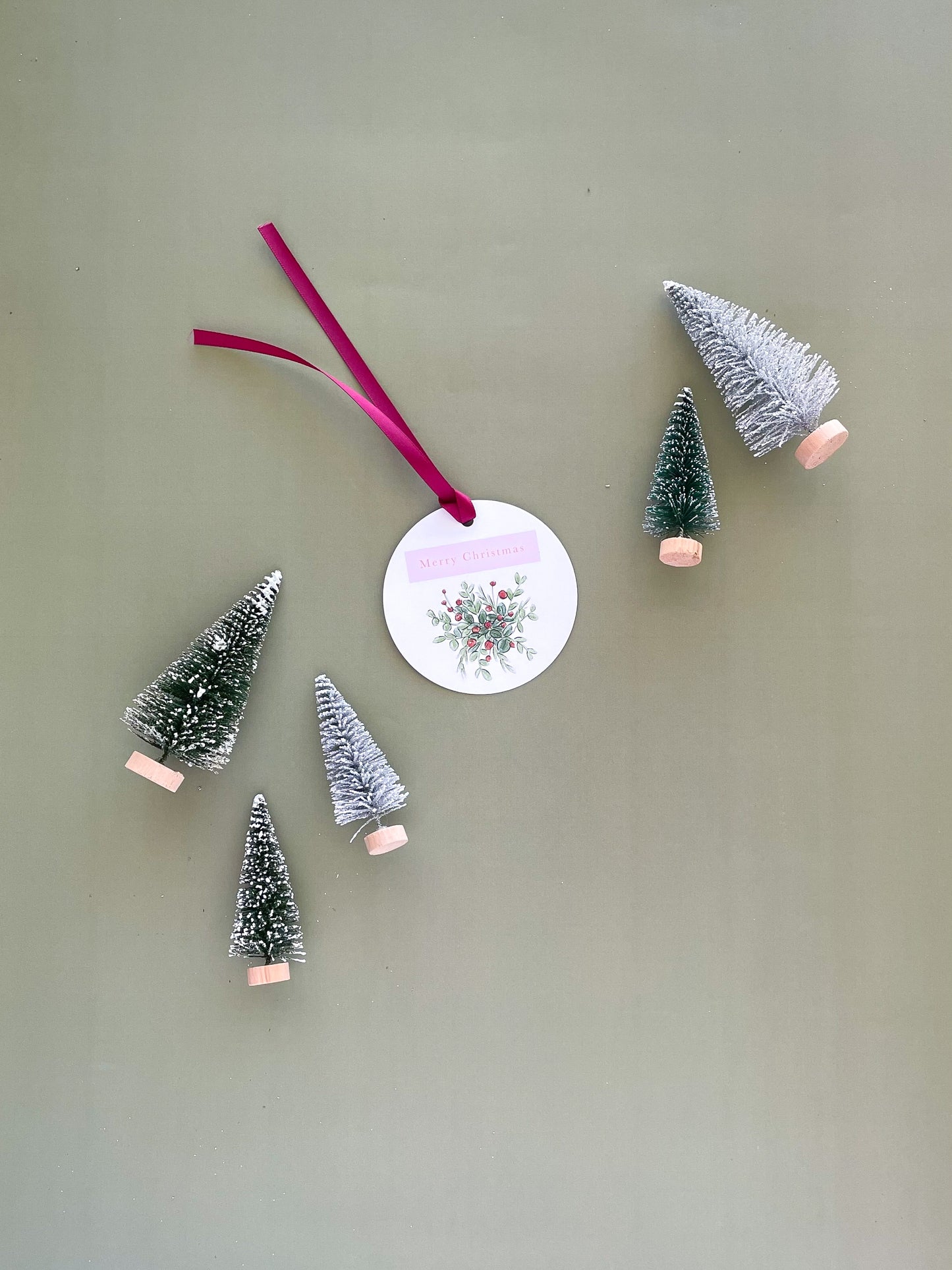 Merry Christmas Bouquet Luxe Gift Tags