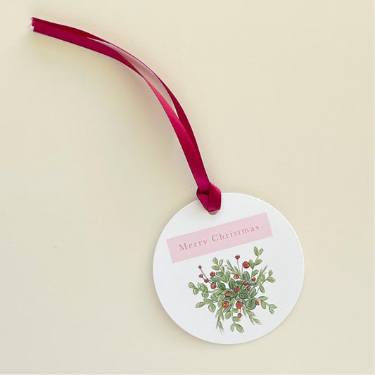 Merry Christmas Bouquet Gift Tags