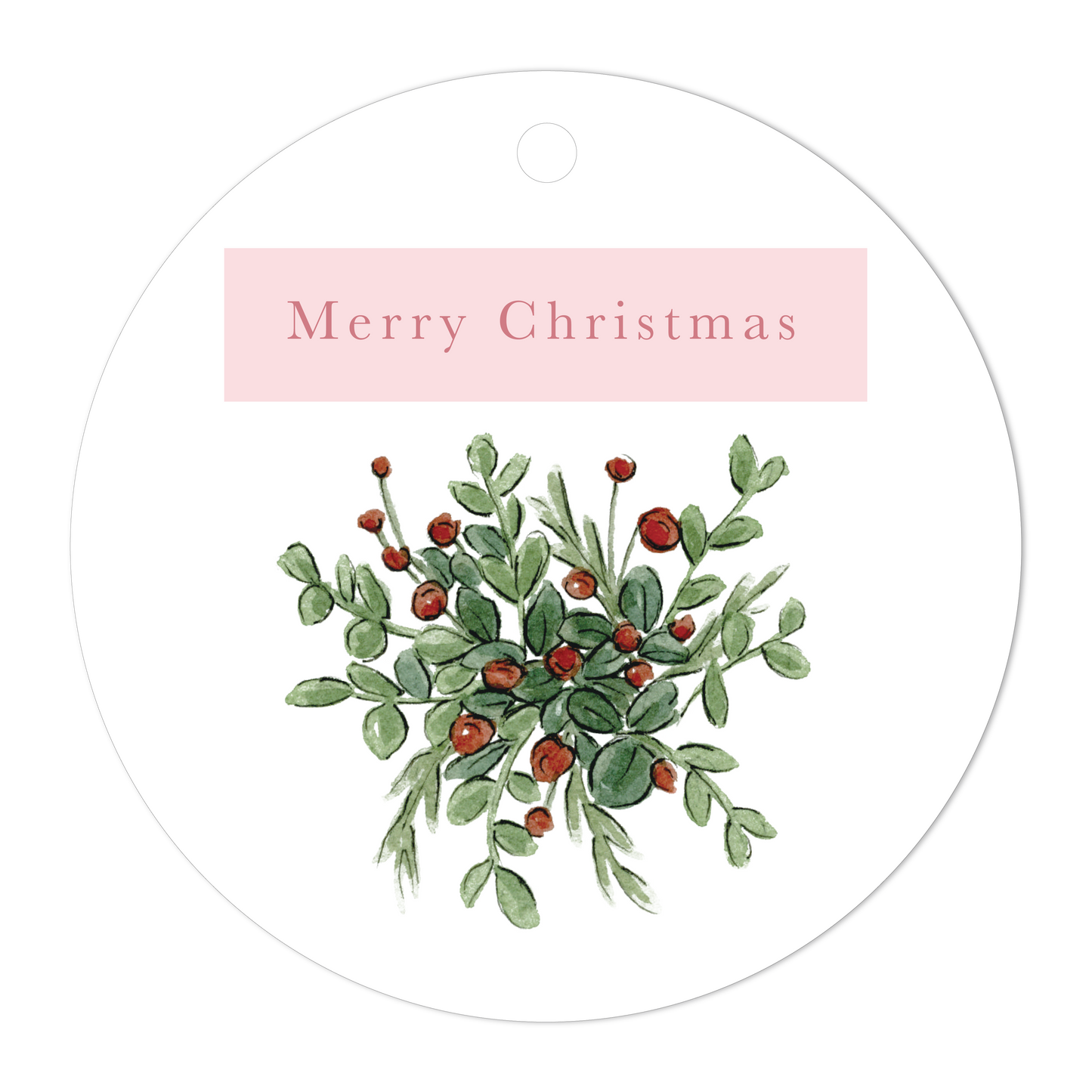 Merry Christmas Bouquet Luxe Gift Tags