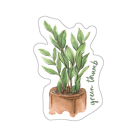 Green Thumb Sticker