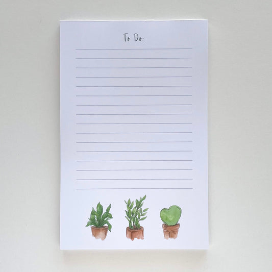 Plant To Do List Notepad