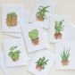 Set of 6 Staghorn Plant Greeting Cards
