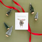 Merry Christ-moose Greeting Card
