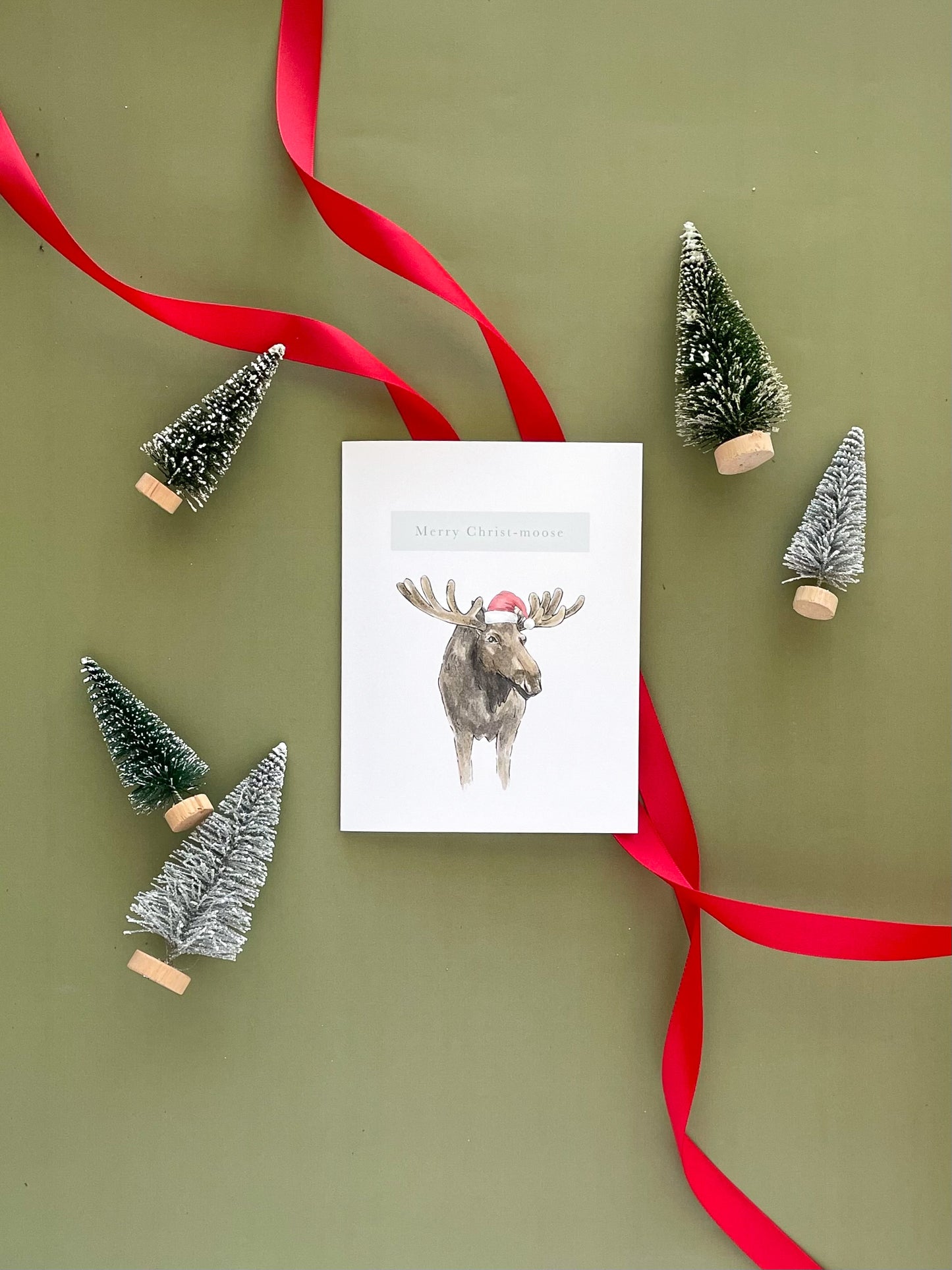 Merry Christ-moose Greeting Card