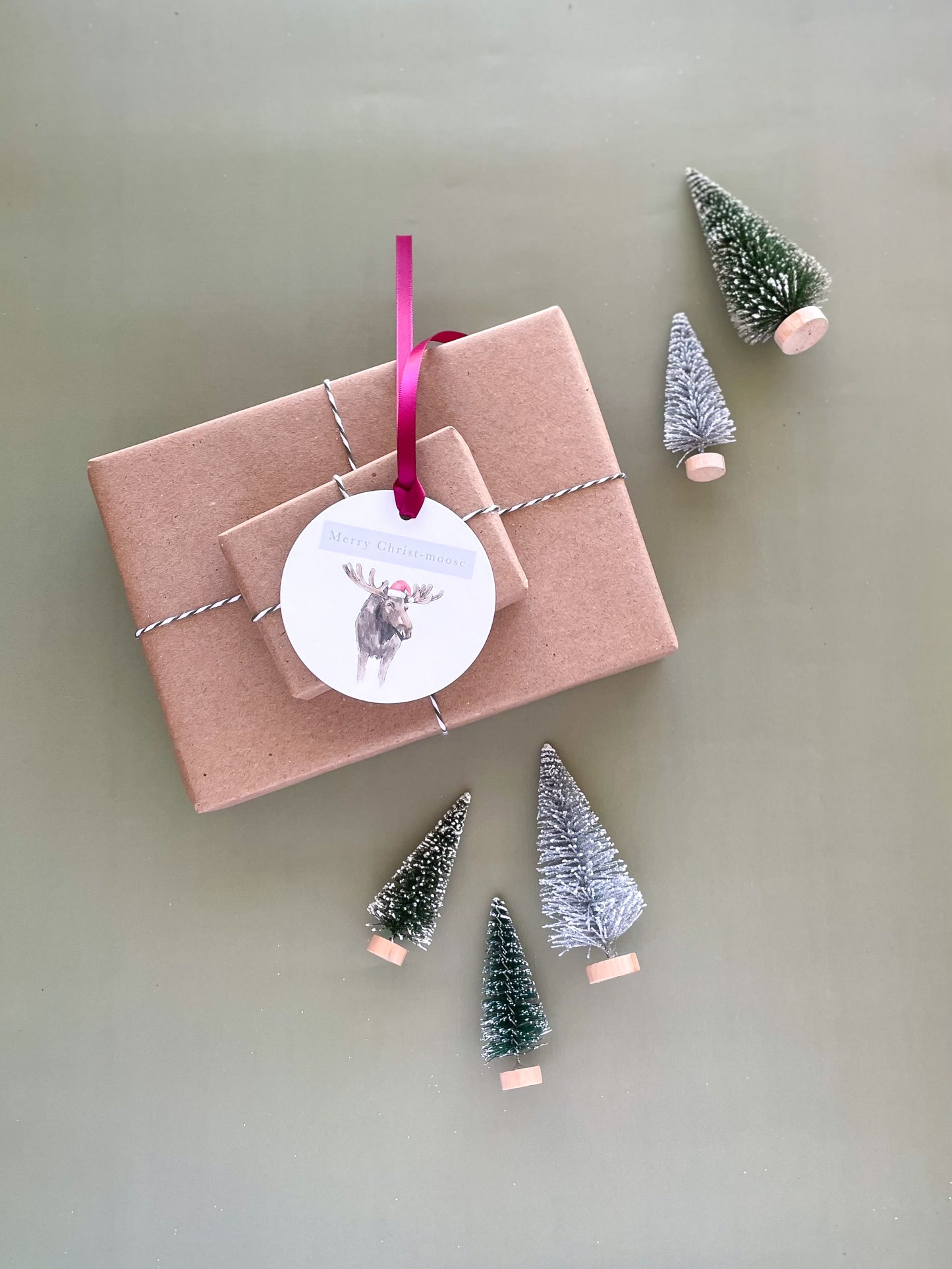 Merry Christ-moose Luxe Gift Tags