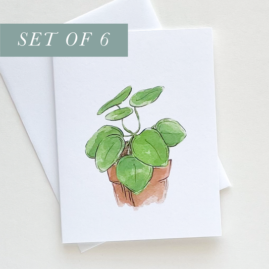 Set of 6 Friendship Plant Greeting Cards