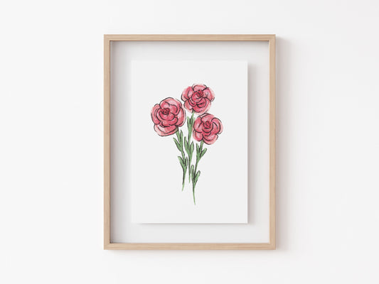 Carnation Art Print