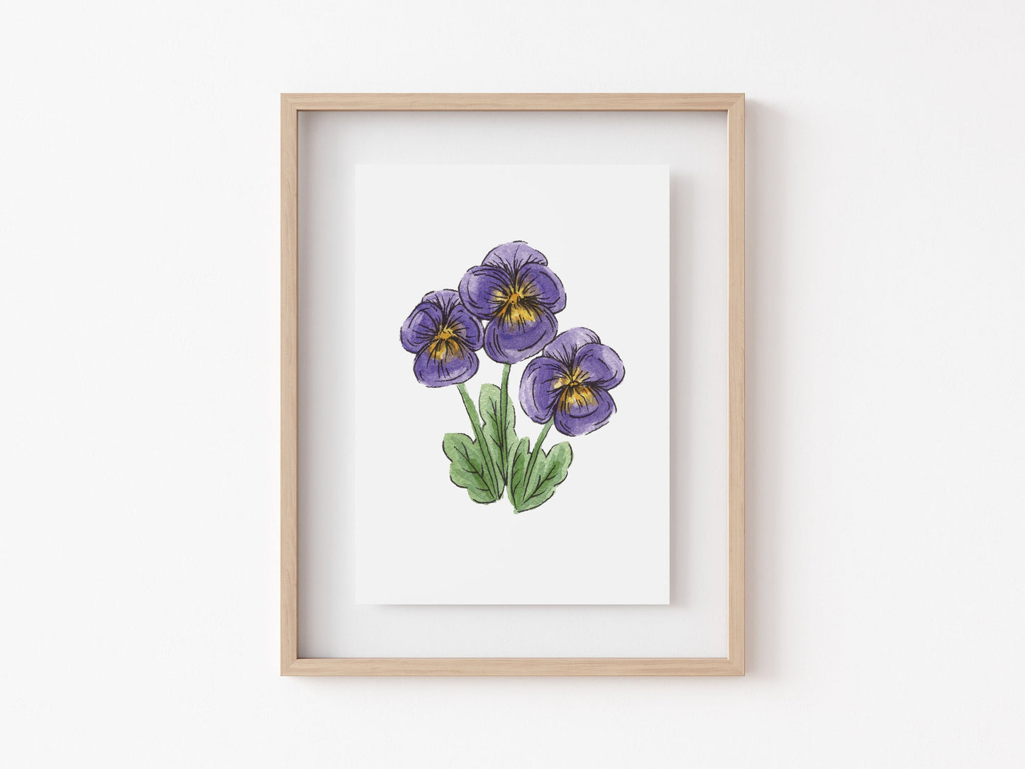 Pansy Art Print